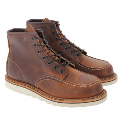 Red Wing Classic Moc Toe 1907 Boots – Copper Rough & Tough Leather – Mens Boots - Crep Direct UK