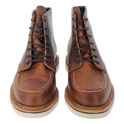 Red Wing Classic Moc Toe 1907 Boots – Copper Rough & Tough Leather – Mens Boots - Crep Direct UK