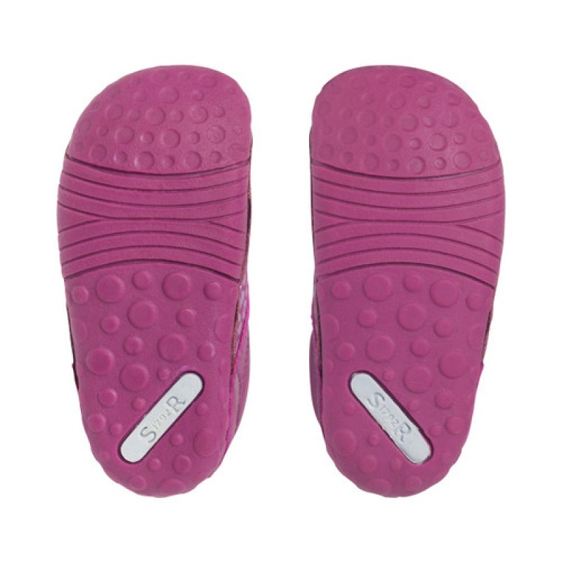 Start-Rite Little Smile Shoes – Berry Leather / Leopard – Girls Shoes - Crep Direct UK