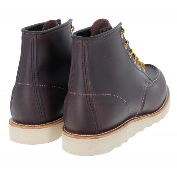 Red Wing Classic Moc Toe Boots 8847 – Black Cherry Leather – Mens Boots - Crep Direct UK