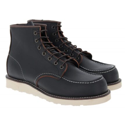 Red Wing Classic Moc Toe Boot 8849 – Black Leather – Mens Boots - Crep Direct UK