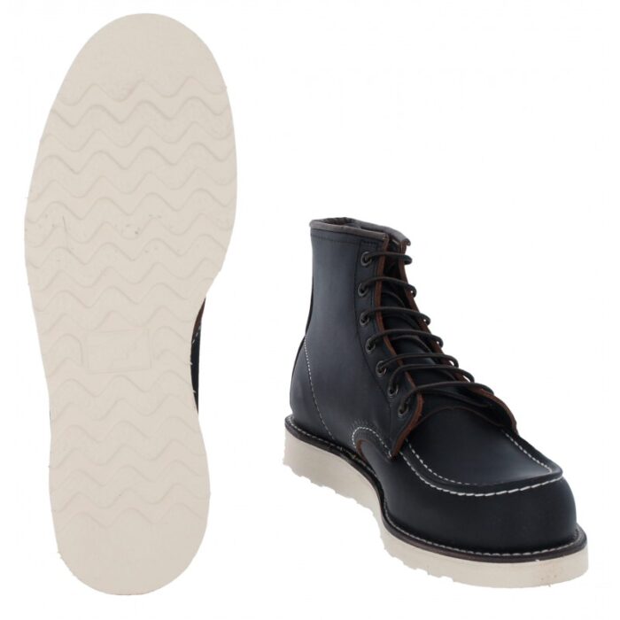 Red Wing Classic Moc Toe Boot 8849 – Black Leather – Mens Boots - Crep Direct UK