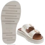 Tamaris 27239 Mules – Light Gold – Womens Sandals, Sliders & Toe Posts - Crep Direct UK
