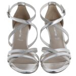 Tamaris 28382 Heeled Sandals – Platinum – Womens Sandals, Sliders & Toe Posts - Crep Direct UK