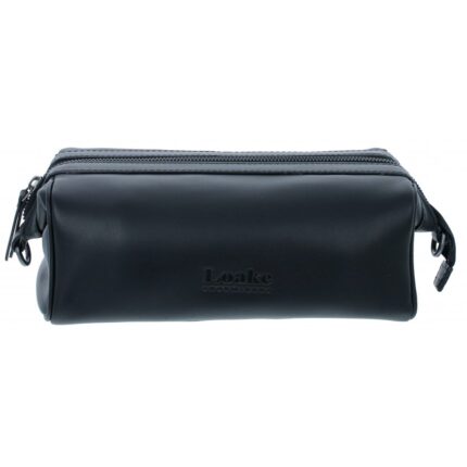 Loake Thames Washbag- Black Leather – Mens Wallets, Bags and Accessories - Crep Direct UK