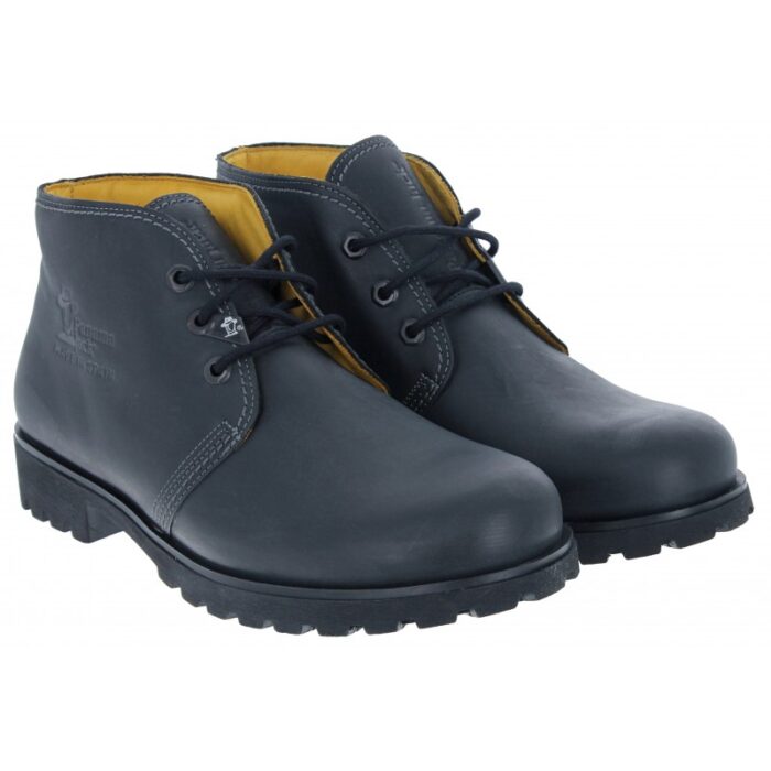 Panama Jack Bota Panama Boots – Black Leather – Mens Boots - Crep Direct UK