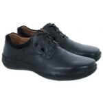 Josef Seibel Anvers 36 Lace-Up Shoes – Black Leather – Mens Shoes - Crep Direct UK
