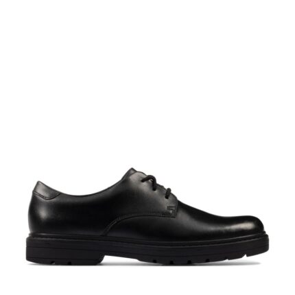 Clarks Loxham Derby Youth School Shoes – Black Leather – Boys School Shoes - Crep Direct UK Clarks Loxham Derby Youth School Shoes – Black Leather – Boys School Shoes - Crep Direct UK