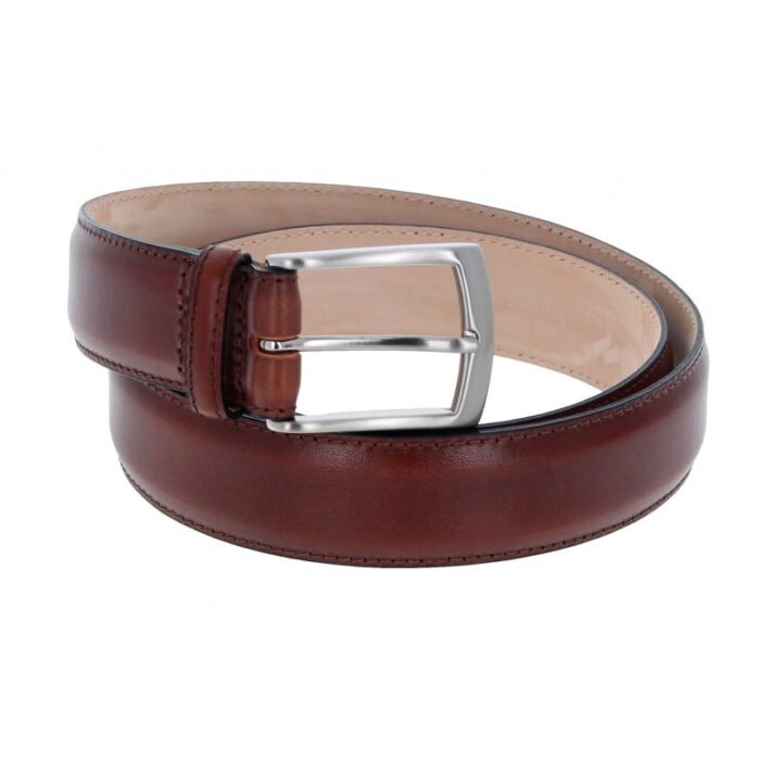 Loake Henry Belt – Conker Leather – Mens Belts - Crep Direct UK