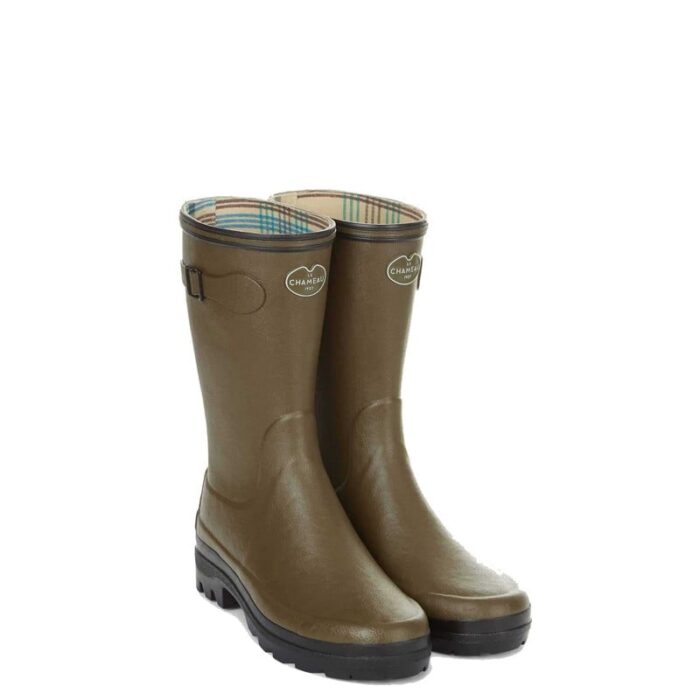Le Chameau Giverny Jersey Lined Ladies Wellingtons 4209 – Vert Chameau – Womens Wellingtons - Crep Direct UK