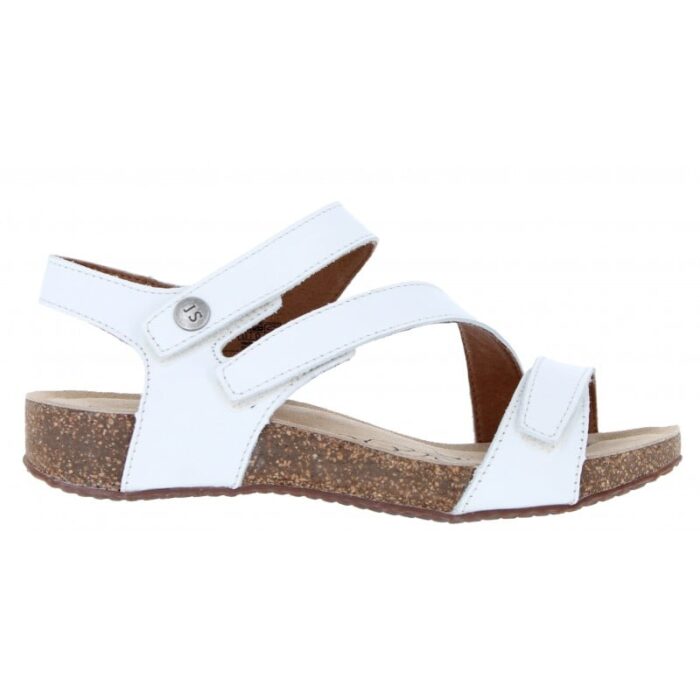 Josef Seibel Tonga 25 78519 Sandals – White Leather – Womens Sandals, Sliders & Toe Posts - Crep Direct UK