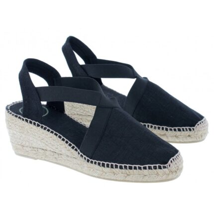 Toni Pons Ter Wedge Espadrilles – Black Cotton – Womens Espadrilles - Crep Direct UK Toni Pons Ter Wedge Espadrilles – Black Cotton – Womens Espadrilles - Crep Direct UK