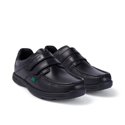 Kickers Reasan Strap 112801 Shoes – Black Leather – Mens Shoes - Crep Direct UK