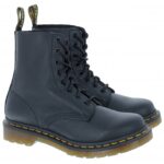 Dr. Martens 1460 Pascal Boots – Black Virginia Leather – Womens Boots - Crep Direct UK