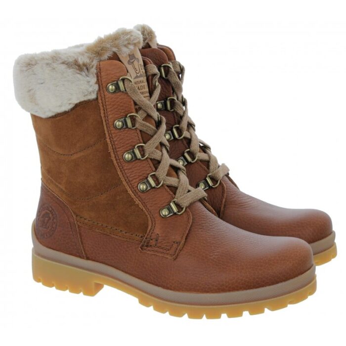 Panama Jack Tuscani Boots – Bark Leather – Womens Boots - Crep Direct UK