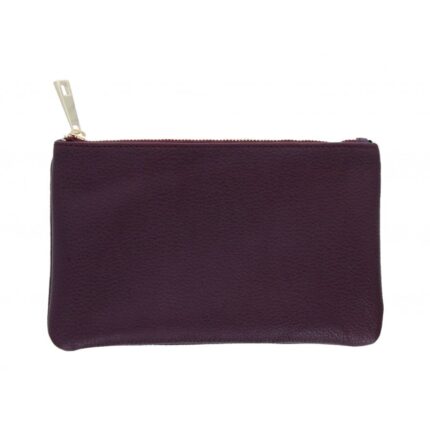 The Golden Boot Golden Boot Leather Clutch - Burgundy - Personalised Gifts for Her