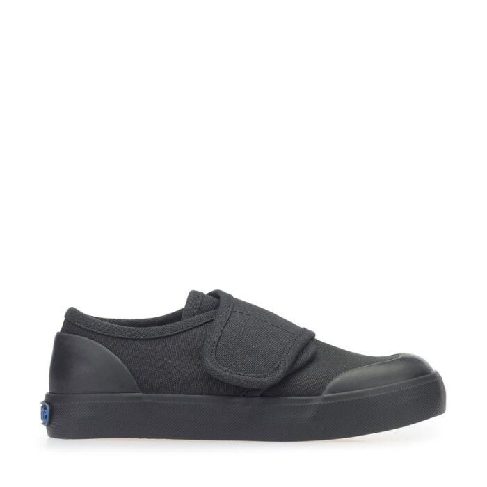 Start-Rite Skip Plimsolls – Black – Girls School Shoes - Crep Direct UK