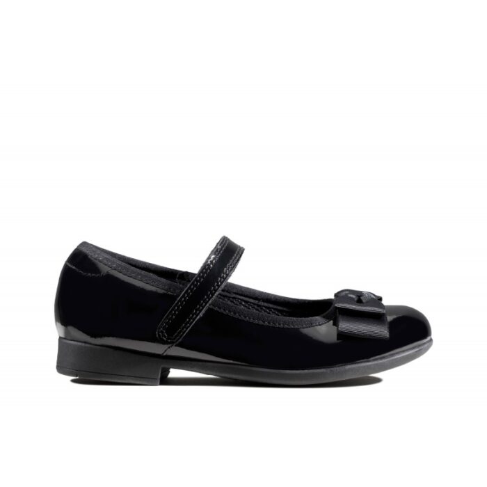 Clarks Scala Tap Kid School Shoes – Black Patent – Girls School Shoes - Crep Direct UK