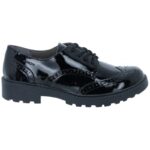 Geox Casey GN J6420N School Shoes – Black Patent – Girls School Shoes - Crep Direct UK