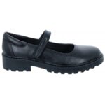 Geox Casey GP J6420P School Shoes – Black Leather – Girls School Shoes - Crep Direct UK