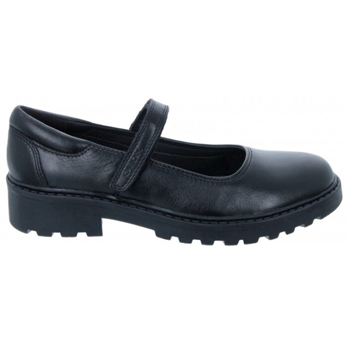 Geox Casey GP J6420P School Shoes – Black Leather – Girls School Shoes - Crep Direct UK