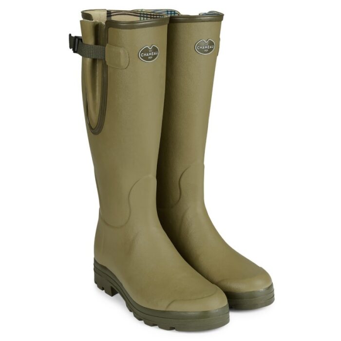 Le Chameau Vierzon Jersey Lined Mens Wellingtons 1497 – Vert Vierzon – Mens Wellingtons - Crep Direct UK