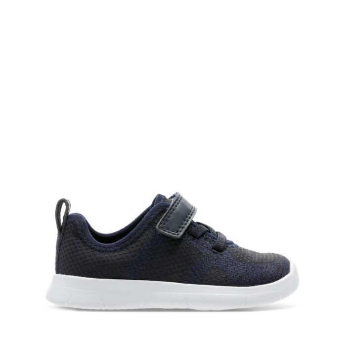 Clarks Ath Flux Toddler Trainers – Navy – Boys First Shoes - Crep Direct UK