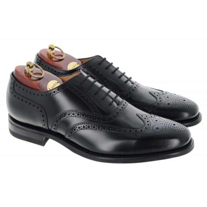 Loake 302BRG Shoes – Black Leather – Mens Shoes - Crep Direct UK