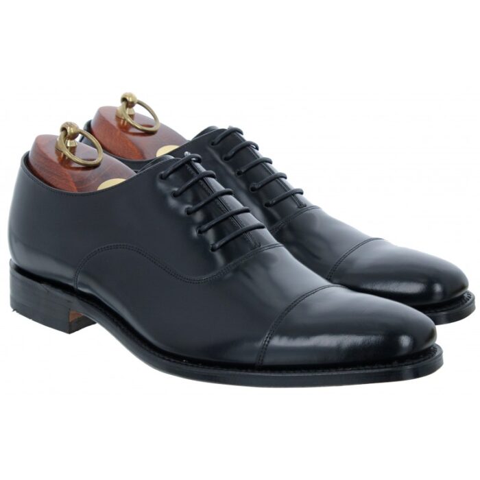 Loake Smith Shoes – Black Leather – Mens Wedding Shoes - Crep Direct UK