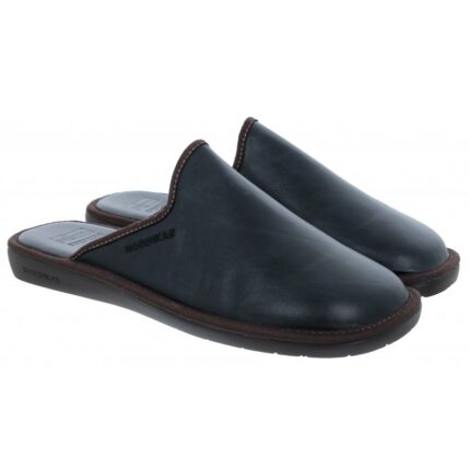 Nordikas Norwood III 131 Mule Slippers – Black Leather – Mens Slippers - Crep Direct UK Nordikas Norwood III 131 Mule Slippers – Black Leather – Mens Slippers - Crep Direct UK