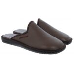 Nordikas Norwood III 131 Mule Slippers – Marron Leather – Mens Slippers - Crep Direct UK