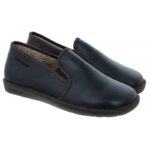 Nordikas Noble 663 Slippers – Black Leather – Mens Slippers - Crep Direct UK