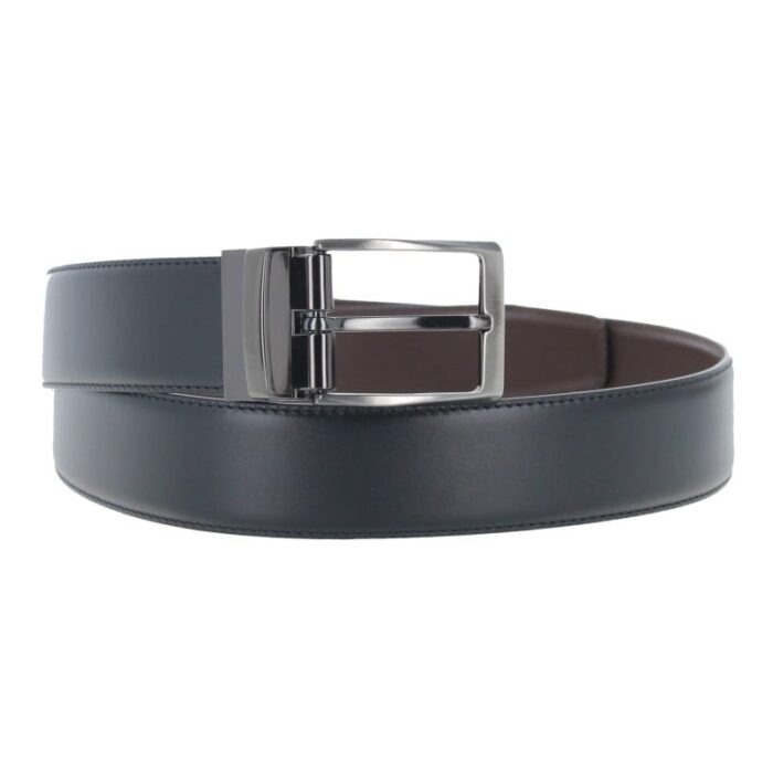 The Golden Boot Golden Boot 11254 Reversible Belt – Black / Brown Leather – Mens Belts - Crep Direct UK