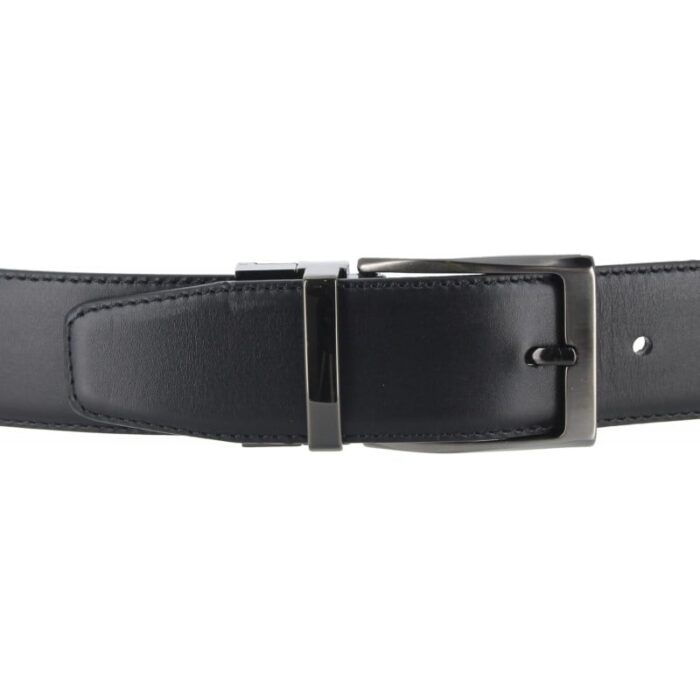 The Golden Boot Golden Boot 11254 Reversible Belt – Black / Brown Leather – Mens Belts - Crep Direct UK