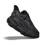Hoka M Clifton 9 Trainers – Black / Black – Mens Performance Running - Crep Direct UK