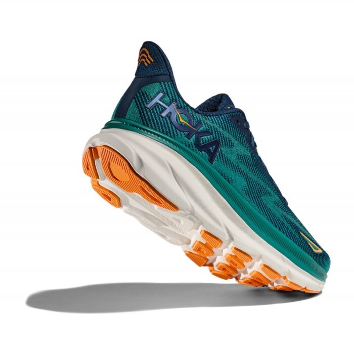 Hoka M Clifton 9 Trainers – Midnight / Oceanic – Mens Performance Running - Crep Direct UK