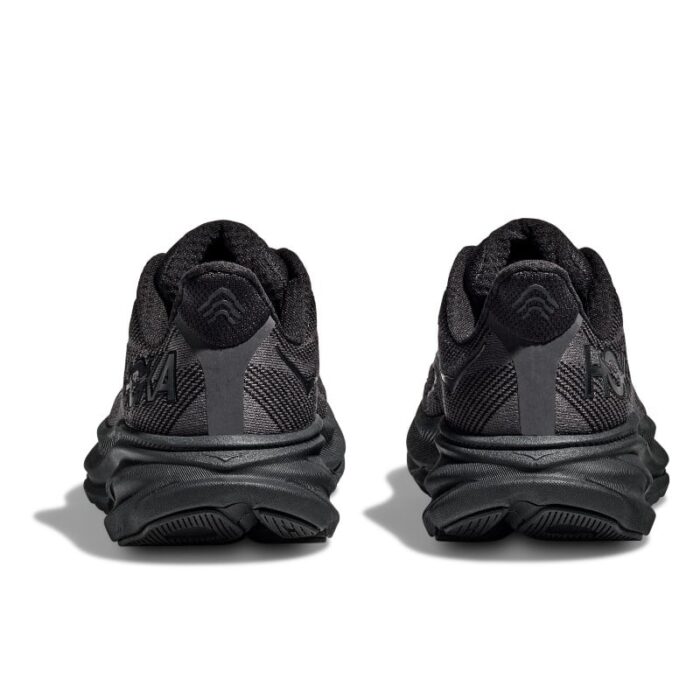Hoka W Clifton 9 Trainers – Black-Black – Womens Performance Running - Crep Direct UK