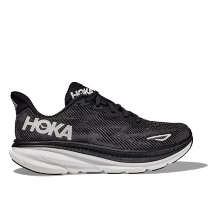 Hoka W Clifton 9 Trainers – Black / White – Womens Performance Running - Crep Direct UK Hoka W Clifton 9 Trainers – Black / White – Womens Performance Running - Crep Direct UK