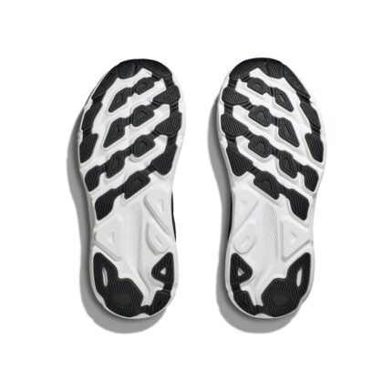 Hoka W Clifton 9 Trainers – Black / White – Womens Performance Running - Crep Direct UK