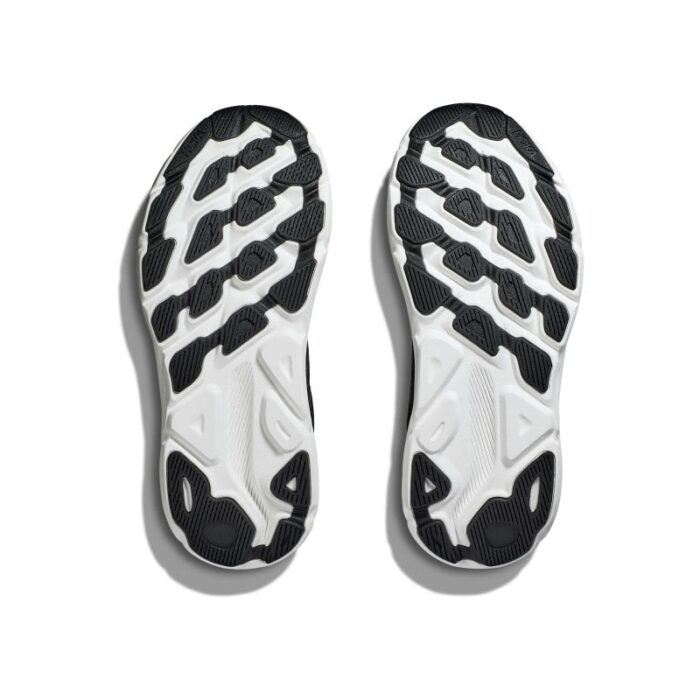 Hoka W Clifton 9 Trainers – Black / White – Womens Performance Running - Crep Direct UK