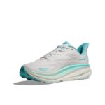 Hoka W Clifton 9 Trainers – Frost / Rose Gold – Womens Performance Running - Crep Direct UK