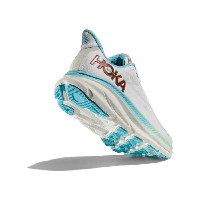 Hoka W Clifton 9 Trainers – Frost / Rose Gold – Womens Performance Running - Crep Direct UK
