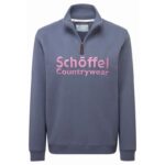Schoffel St Issey Sweatshirt 2303 – Slate Blue Cotton – Ladies Clothing - Crep Direct UK