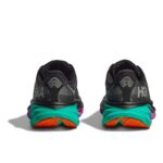 Hoka W Clifton 9 Gore-Tex Trainers – Black / Electric Aqua – Womens Performance Running - Crep Direct UK