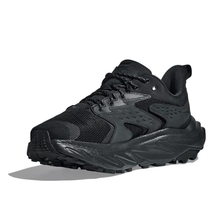 Hoka M Anacapa 2 Low Gtx Trainers – Black / Black – Mens Performance Running - Crep Direct UK