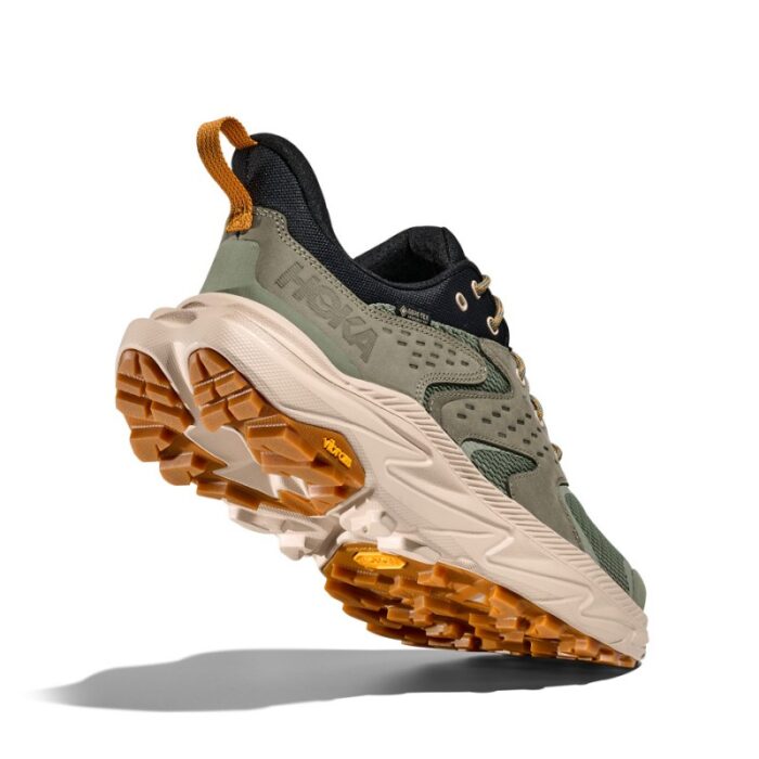 Hoka M Anacapa 2 Low Gtx Trainers – Sea Moss / Oatmeal – Mens Performance Running - Crep Direct UK