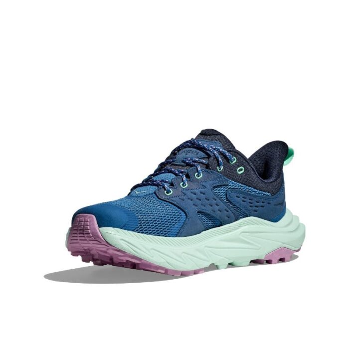 Hoka W Anacapa 2 Low Gtx Trainers – Foggy Night / Aqua Breeze – Womens Performance Running - Crep Direct UK