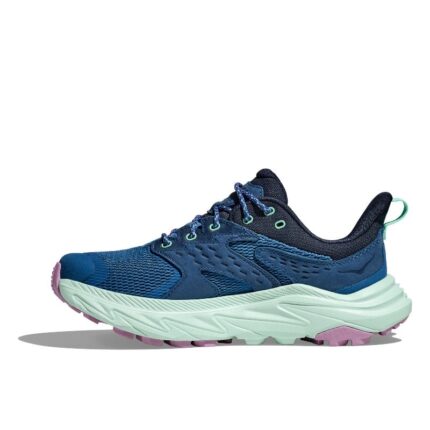 Hoka W Anacapa 2 Low Gtx Trainers – Foggy Night / Aqua Breeze – Womens Performance Running - Crep Direct UK