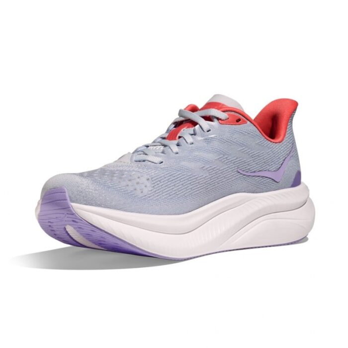 Hoka W Mach 6 Trainers – Pale Dusk / Gull – Womens Performance Running - Crep Direct UK