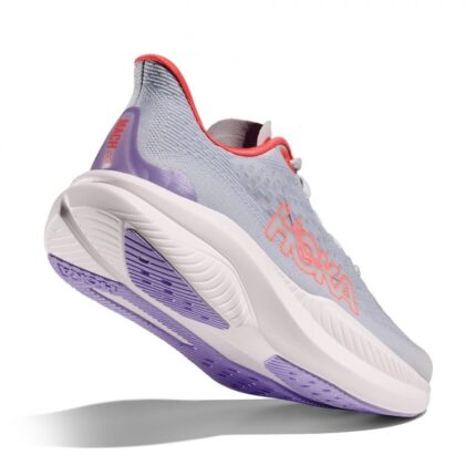 Hoka W Mach 6 Trainers – Pale Dusk / Gull – Womens Performance Running - Crep Direct UK